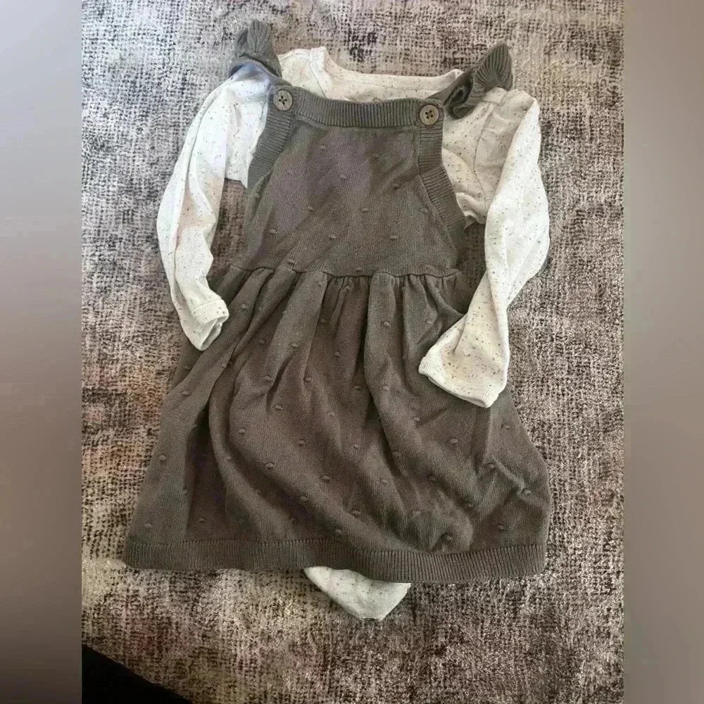 4/$20 Carter’s Brown 12 Month Dress with Onesie